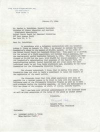 Letter from Maxwell Hahn to Wesley A. Hotchkiss, January 17, 1964