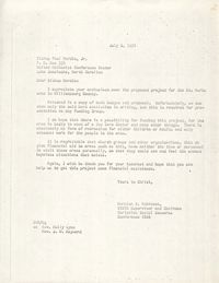 Letter from Bernice V. Robinson to Paul Hardin, Jr., July 6, 1970