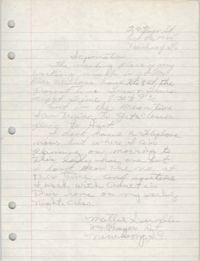 Letter from Mattie Swindler to Bernice Robinson, October 22, 1965