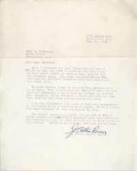 Letter from J. Arthur Brown to B. F. Sumpter, December 31, 1965