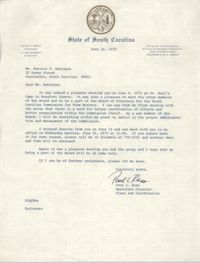 Letter from Paul L. Ross to Bernice V. Robinson, June 16, 1971