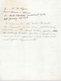 Letter Draft from Bernice V. Robinson to W. M. Rogers, January 24, 1979