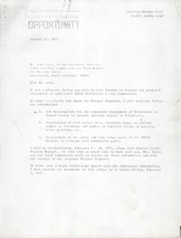 Letter from Charles R. Jackson and B.I. Cheney, Jr. to John Cole, January 27, 1971