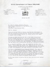 Letter from R. Archie Ellis to James E. Clyburn, January 25, 1971