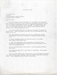 Letter from James E. Clyburn to Archie Ellis, January 11, 1971