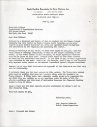 Letter from Bernice Robinson to Ruth Gilbert, June 2, 1970