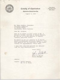 Letter from Edwin D. Martin to Esau Jenkins, August 4, 1964