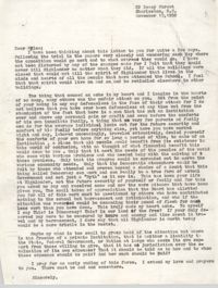 Letter from Bernice Robinson to Myles Horton, November 15, 1959