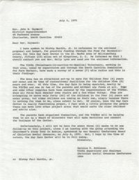 Letter from Bernice V. Robinson to John W. Heyward, July 6, 1970