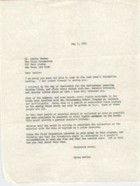 Letter from Myles Horton to Leslie Dunbar, May 7, 1970