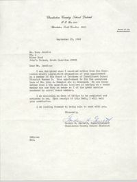 Letter from Gordon H. Garrett to Esau Jenkins, September 25, 1969