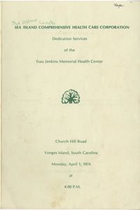 Dedication Services of the Esau Jenkins Memorial Health Center