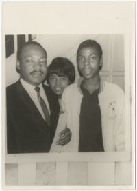 Martin Luther King, Jr. with Young Woman and Man
