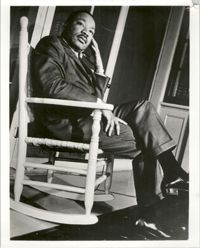 Martin Luther King, Jr. Sitting on Rocking Chair