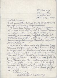 Letter from Eddie Holloway to Bernice Robinson, October 21, 1965