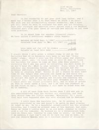 Letter from Margery Ames to Bernice Robinson, November 12, 1967