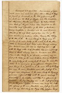 Correspondence Regarding the Purchase of a Plantation Along the Savannah River, 1822
