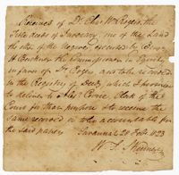 Note on the Title Deeds of Land and Enslaved Persons from Inverary Plantation, 1823