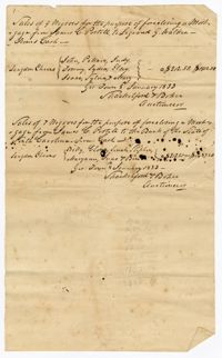 Sale of Sixteen Enslaved Persons for the Purpose of Foreclosing a Mortgage, 1833