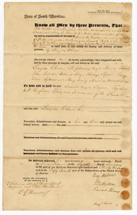 Bill of Sale for Nine Enslaved Persons from Benjamin and Peter Walker to Langdon Cheves Sr., 1833