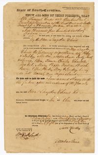 Bill of Sale for Twenty-One Enslaved Persons Purchased from the Estate of Alexander Watson to Langdon Cheves Sr., 1841
