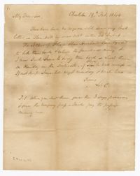 Letter to Langdon Cheves Jr. from Langdon Cheves Sr., February 19, 1844