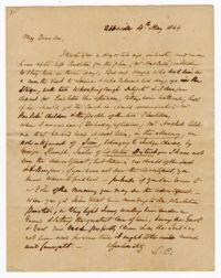 Letter to Langdon Cheves Jr. from Langdon Cheves Sr., May 4t, 1844