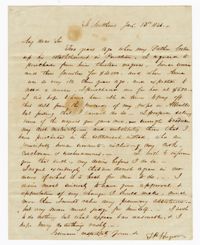 Letter to Langdon Cheves Sr. from T. Huger, 1846