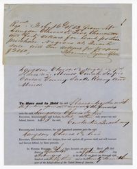 Bill of Sale for Eight Enslaved Persons from Constantia Quash to Langdon Cheves, Jr., 1853