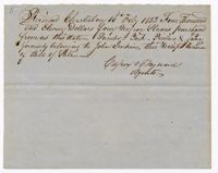 Receipt for Four Enslaved Persons Purchased by Langdon Cheves, 1853