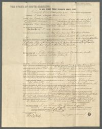 Mortgage for the Enslaved Woman Amey and her Child Zachariah, 1853