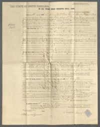 Mortgage for Six Enslaved Persons, 1853