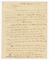 Letter from Langdon Cheves Jr. to Pettigru & King, February 2nd, 1860