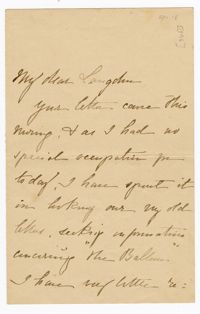 Letter to Langdon Cheves from Charles Haskell, April 18th, 1896