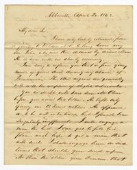 Letter from Charles Haskell to Langdon Cheves Jr., April 20th, 1862
