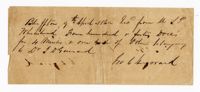 Receipt for the Purchase of Four Mules, 1862