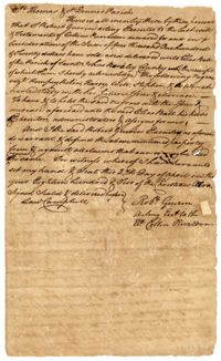 Bill of Sale for Six Enslaved Persons, 1802