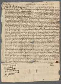 Indenture for Charlestown Lot No. 98 Conveyed by Robert Skelton to James Dugno, 1692