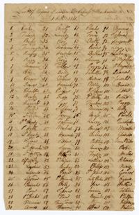 List of Enslaved Persons at Limerick, Cypress, and Back River Plantations, 1811