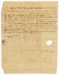 Letter to Tom Simons, 1814