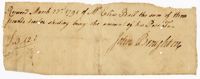 Receipt for Elias Ball III, 1791