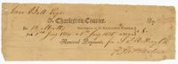 Receipt from Isaac Ball to the Charleston Courier, 1814