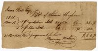 Receipt for Thomas Higham, 1815