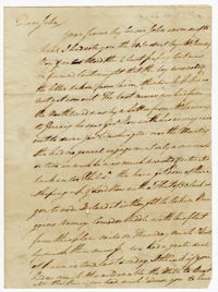 Letter from Elias Ball III to his Brother John Ball, January 13, 1778