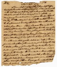 Torn Copy of a Letter from Elias Ball IV to Elias Ball III in Exile, 1786