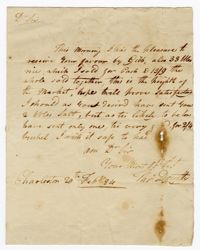 Letter from Thomas Dougherty to John Ball, February 20, 1784