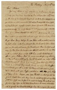 Letter from Abigail Cornell to Mrs. John Coming Ball, November 5, 1792
