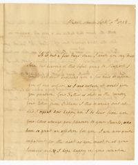 Letter from Jane Ball to her Son John Ball Jr., September 7, 1798