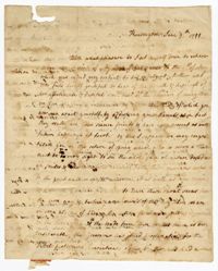 Letter from Jane Ball to her Son John Ball Jr., June 7, 1799