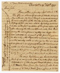 Letter from John Ball Sr. to his Son John Ball Jr., September 29, 1799